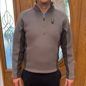 Spyder Gray Quarter-Zip Pullover